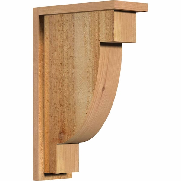 Ekena Millwork Alpine Rough Sawn Corbel w/Backplate, Western Red Cedar, 6"W x 14"D x 22"H COR06X14X22ALP01RWR - main